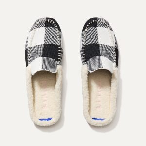 The Scuff Slipper - Black Buffalo Check