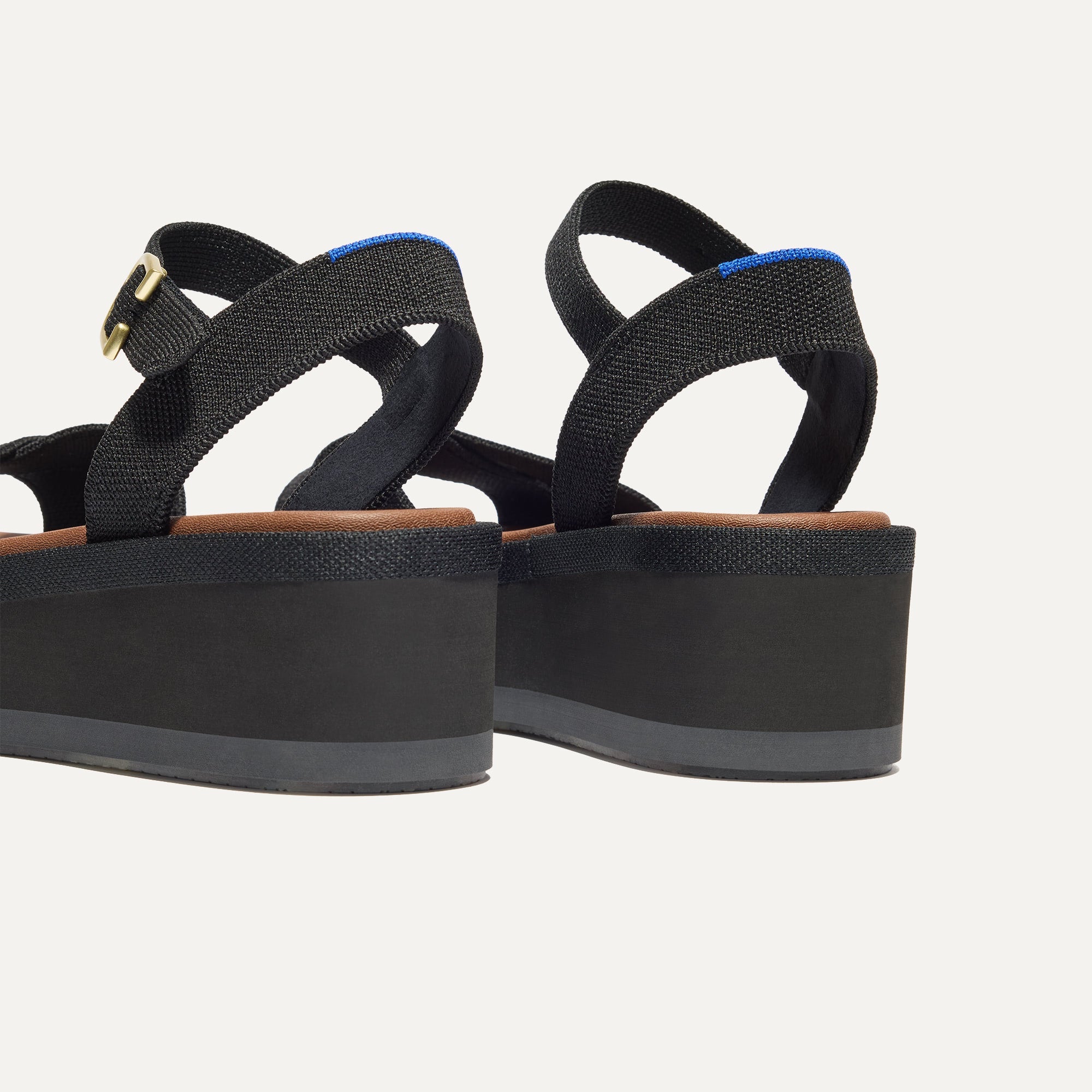The Criss?CCross Lightweight Wedge Sandal - Black - Image 5