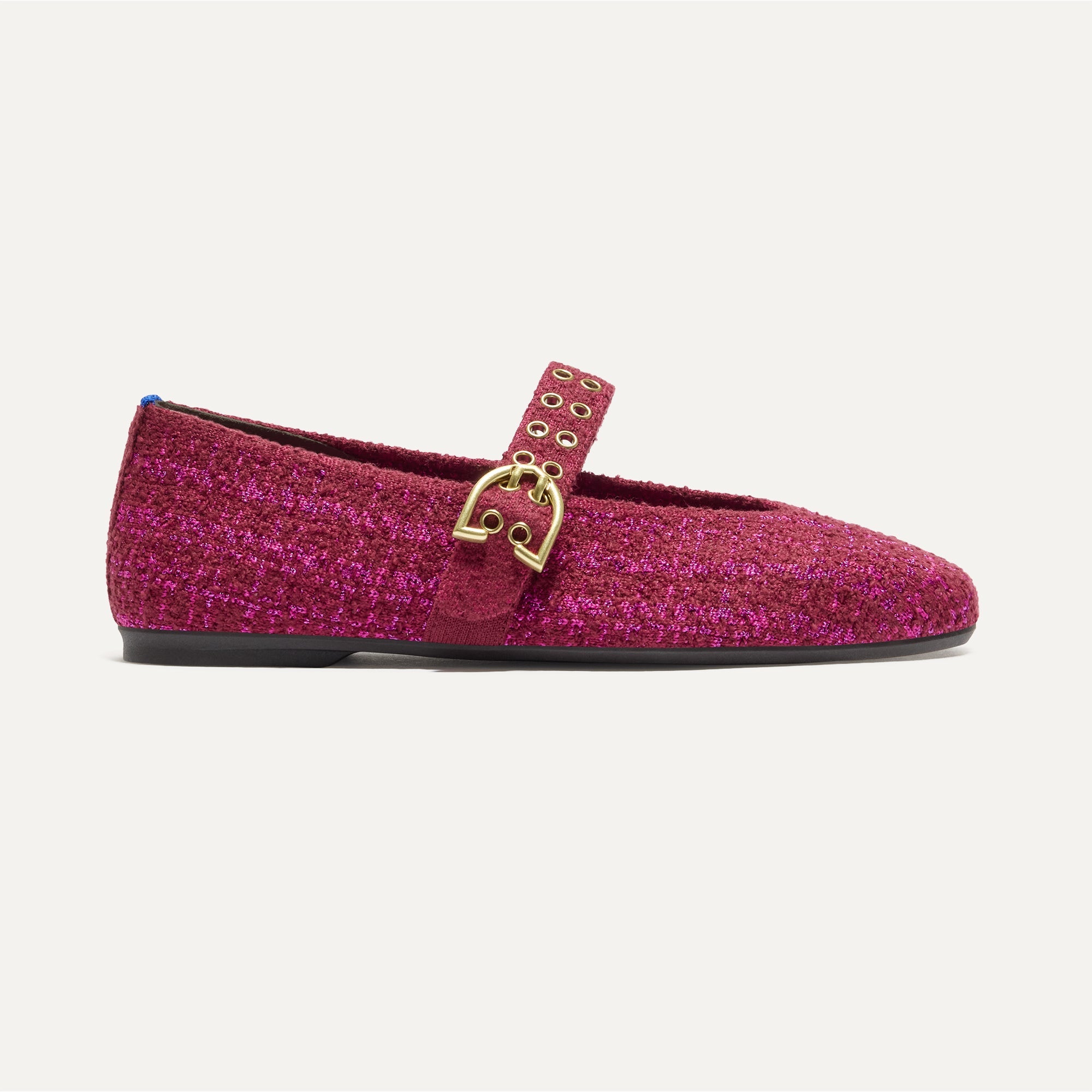 The Max Buckle Mary Jane - Berry Tweed - Image 5