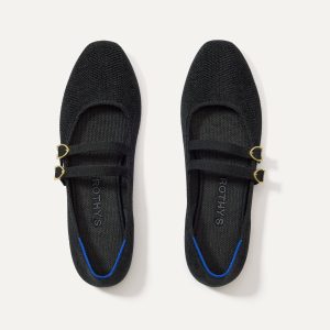 The ReVelvet??? Double Buckle Mary Jane - ReVelvet??? Black