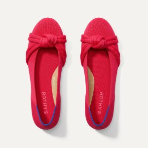 The Knot Ballet Flat - Lollipop Red