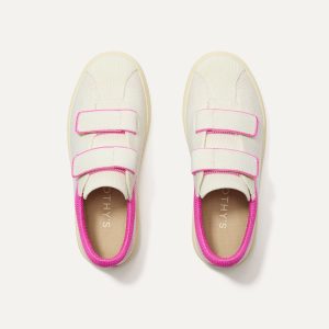 The Kids Strap Sneaker - Pink Taffy